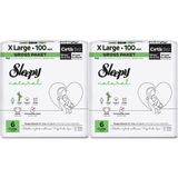 Sleepy Bebek Bezi Natural Bantlı Bez Beden: 6 (15-25 kg) 124 Adet Ultra Paket