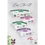 Sleepy Beyaz Sabun, Orkide,Lilyum ve 4 XL 50'li Beyaz Sabunlu Mop Yüzey Temizlik Havlusu Hediye Rosie
