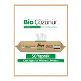 Sleepy Bio Çözünür Yüzey Temizlik Havlusu&Mendili Çay Ağacı&Misket Limonu 50 Yaprak