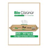Sleepy Bio Çözünür Yüzey Temizlik Havlusu&Mendili Çay Ağacı&Misket Limonu 6x50 (300 Yaprak)