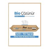 Sleepy Bio Çözünür Yüzey Temizlik Havlusu&Mendili Deniz Tuzu&Yosun 3x50 (150 Yaprak)