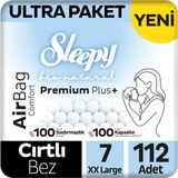 Sleepy Bio Natural Premium Plus Airbag Comfort Ultra Paket Bebek Bezi 7 Numara Xxlarge 112 Adet - 7 Beden