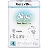 Sleepy Bio Natural Premium Plus Hijyenik Ped Gece 16 Adet