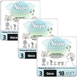 Sleepy Bio Natural Premium Plus Hijyenik Ped Gece 18 Adet x 3 Adet