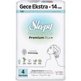 Sleepy Bio Natural Premium Plus Hijyenik Ped Gece Ekstra 14 Adet