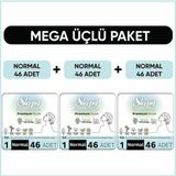 Sleepy Bio Natural Premium Plus Hijyenik Ped Mega Paket Normal 46 lı x 3 Adet