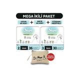 Sleepy Bio Natural Premium Plus Hijyenik Ped Mega Paket Uzun 36 Adet+Gece 30 Adet+Cüzdan Hediyeli