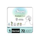 Sleepy Bio Natural Premium Plus Hijyenik Ped Normal 72 Adet