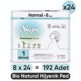 Sleepy Bio Natural Premium Plus Hijyenik Ped Normal 8X24 Ped (192 Adet)