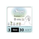 Sleepy Bio Natural Premium Plus Mega Paket Gece 30 Adet Hijyenik Ped