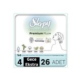 Sleepy Bio Natural Premium Plus Mega Paket Gece Extra 26 Adet Hijyenik Ped