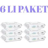 Sleepy Bio Natural Yenidoğan Islak Bebek Mendili 6’lı Paket | 6*40 ( 240 Yaprak ) %99,5 Saf Su | Hipoalerjenik