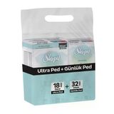 Sleepy Bio Ultra Gece Ped 18'li + Günlük Ped 32'li - 5 Adet