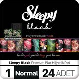 Sleepy Black Premium Plus Hijyenik Ped Normal 24 Adet Nefes Alabilen Yüzey ile Rahatlık - 1