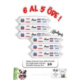 Sleepy Çamaşır Suyu Katkılı 8 Katlı 4X Large Mopa Uyumlu Temizlik Havlusu 50 li 6 Al 5 Öde ve Rosie pamuk