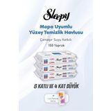 Sleepy Çamaşır Suyu Katkılı Yüzey Temizlik Havlusu 150 Yaprak ve Pamuk