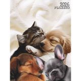 Sleepy Cuddle Pups & Kittens 2026 Weekly & Monthly Planner: 12 Month Calendar + Dated Weekly Spreads with Year-at-a-Glance, To-Do Lists & Extra Notes Pages | Large 8.5x11 | Gift for Animal Lovers