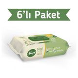 Sleepy Doğal Organik Pamuklu 50'li 6 Paket 300 Yaprak Islak Havlu