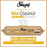 Sleepy Easy 50 Yaprak Clean Bio Çözünür Karanfil ve Tarçın Yüzey Temizlik Havlusu
