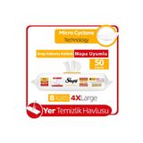 Sleepy Easy Clean Arap Sabunu Katkılı Mopa Uyumlu Yer Temizlik Havlusu&Mendili 50 Yaprak