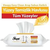 Sleepy Easy Clean Arap Sabunu Katkılı Yüzey Temizlik Havlusu 100' Lü X 12 Adet
