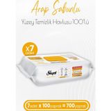Sleepy Easy Clean Arap Sabunu Katkılı Yüzey Temizlik Havlusu 100' Lü X 7 Adet