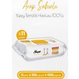 Sleepy Easy Clean Arap Sabunu Katkılı Yüzey Temizlik Havlusu 100 x 11 Adet (1100 Yaprak)