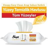 Sleepy Easy Clean Arap Sabunu Katkılı Yüzey Temizlik Havlusu&mendili 3X100 (300 Yaprak) - Renkli - standart