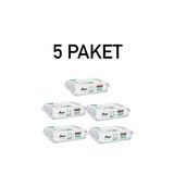 Sleepy Easy Clean Beyaz Sabun Islak Mendil 500 Yaprak (5 Paket)