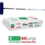 Sleepy Easy Clean Beyaz Sabun Katkılı Yer Temizlik Havlusu 50 Yaprak Pafilya Mop Temizlik Seti
