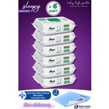 Sleepy Easy Clean Beyaz Sabun Katkılı Yüzey Temizlik Havlusu 6x100 (600 YAPRAK) Intermop Slim Cam Bezi