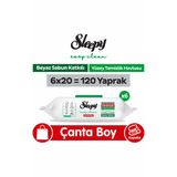 Sleepy Easy Clean Beyaz Sabun Katkılı Yüzey Temizlik Havlusu Çanta Boy 6x20 (120 Yaprak)