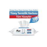 Sleepy Easy Clean Çamaşır Suyu Katkılı Yüzey Temizlik Havlusu&Mendili 100 Yaprak