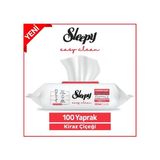 Sleepy Easy Clean Kiraz Çiçeği Islak Yüzey Temizlik Havlusu & Mendili 100 Yaprak