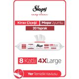 Sleepy Easy Clean Kiraz Çiçeği Mopa Uyumlu Yer Temizlik Havlusu&Mendili 20 Yaprak