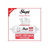 Sleepy Easy Clean Kiraz Çiçeği Yüzey Temizlik Havlusu&Mendili 6x100 (600 Yaprak)