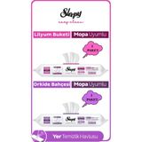 Sleepy Easy Clean Lilyum+Orkide Mopa Uyumlu Yer Temizlik Havlusu&Mendili