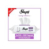 Sleepy Easy Clean Orkide Bahçesi Yüzey Temizlik Havlusu 100' Lü X 3