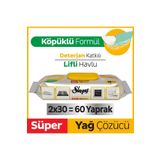 Sleepy Easy Clean Süper Yağ Çözücü Yüzey Temizlik Havlusu&Mendili 2x30 (60 Yaprak)
