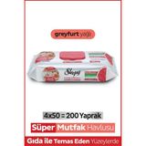 Sleepy Easy Clean Süper Yüzey Temizlik Mutfak Havlusu&mendili Greyfurt Yağlı 4X50 (200 Yaprak) - Renkli - standart