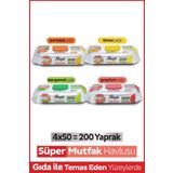 Sleepy Easy Clean Süper Yüzey Temizlik Mutfak Havlusu&mendili Karma Paket 4x50 (200 YAPRAK)