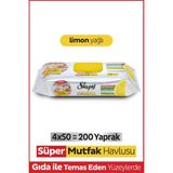 Sleepy Easy Clean Süper Yüzey Temizlik Mutfak Havlusu&mendili Limon Yağlı 4X50 (200 Yaprak) - Renkli - standart