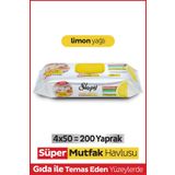 Sleepy Easy Clean Süper Yüzey Temizlik Mutfak Havlusu&mendili Limon Yağlı 4x50 (200 YAPRAK)