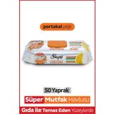 Sleepy Easy Clean Süper Yüzey Temizlik Mutfak Havlusu&Mendili Portakal Yağlı 50 Yaprak