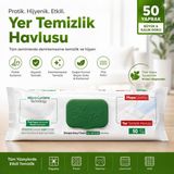 Sleepy Easy Clean Yer Temizlik Havlusu 50 Yaprak – Mopa Uyumlu Büyük & Kalın Doku – Doğal Formül (Beyaz Sirke & Karbonat) – Tüm Zeminler Için Islak Temizlik Bezi