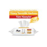 Sleepy Easy Clean Yüz Temizleme Havlusu Arap Sabunu 100'lü X 5 Adet