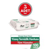 Sleepy Easy Clean Yuzey Temizlik Havlusu 100' Lu X 5 Adet