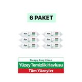 Sleepy Easy Clean Yüzey Temizlik Havlusu 100 Yaprak (6 Lı Set) 600 Yaprak