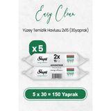 Sleepy Easy Clean Yüzey Temizlik Havlusu 2x15 x 5 Adet (150 Yaprak)