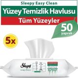 Sleepy Easy Clean Yüzey Temizlik Havlusu 50' Li X 5